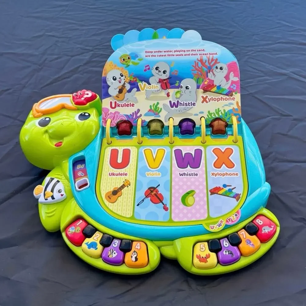VTech Touch & Teach Sea Turtle Interactive Learning Toy Book Toddler 12-36M
